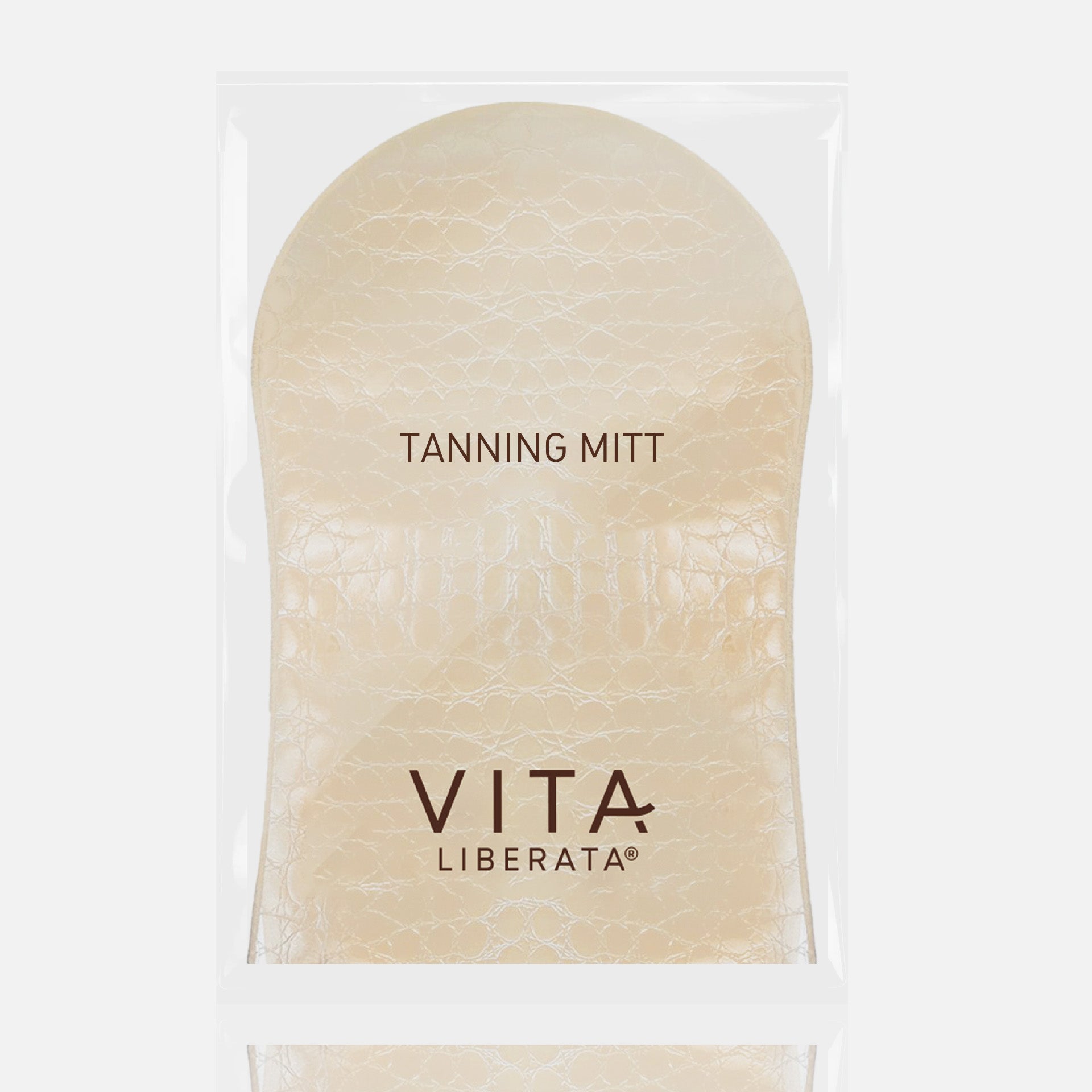 GOLD EMBOSSED TANNING MITT